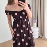 Sukienka Lena brązowa 1 La Virelle | Unikatowy Butik Odzieżowy dla Kobiet online